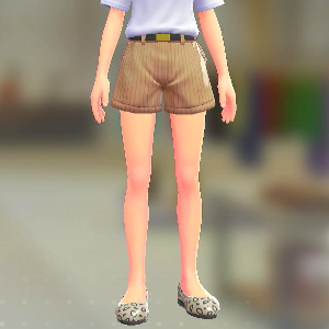 ショートパンツセット ライトキャメル｜ブラック 2100円