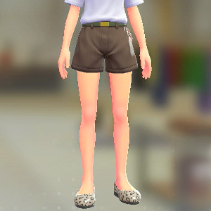 ショートパンツセット	ダークブラウン｜モスグリーン	2100円