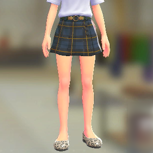 ラップキュロットセット	タータンブルー｜モスグリーン	2500円