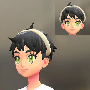 ヘアバンド	アイボリー	1400円