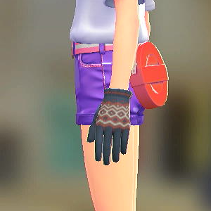 ジオメトリーニットグローブ ネイビー 1000円