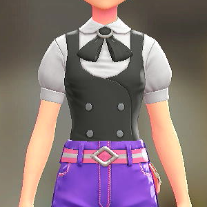 BRAVELY ベスト&リボンブラウスセット ブラック|ホワイト×ブラック 8000円