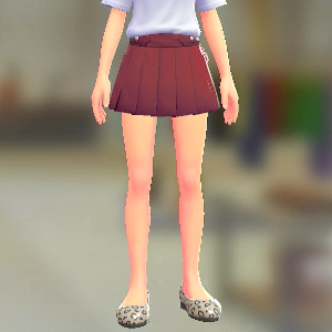 BRAVELY プリーツキュロット ワインレッド 7500円