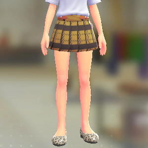 BRAVELY チェックプリーツキュロット ブレイブリーキャメル 7500円