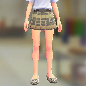 BRAVELY チェックプリーツキュロット ブレイブリーグレー 7500円