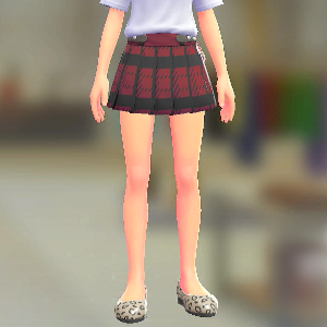 BRAVELY チェックプリーツキュロット ブレイブリーレッド 7500円