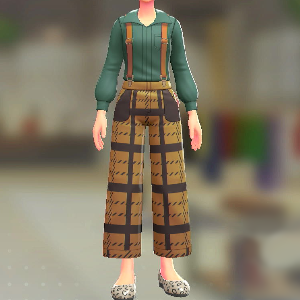 BRAVELY サスペンダーパンツセット ブレイブリーキャメル|グリーン 9800円