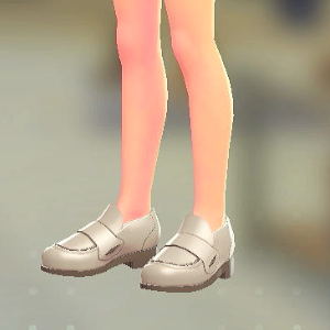 BRAVELY レザーローファー ベージュ 5800円