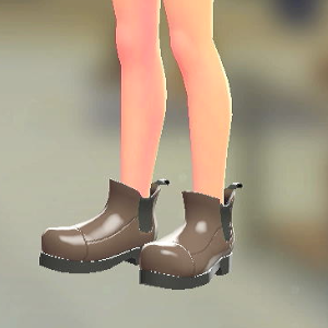 BRAVELY サイドゴアブーツ ブラウン 6600円