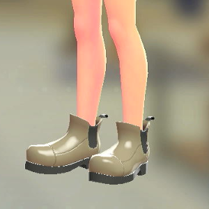 BRAVELY サイドゴアブーツ ベージュ 6600円