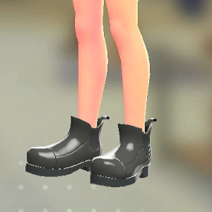 BRAVELY サイドゴアブーツ ブラック 6600円