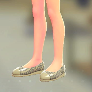 BRAVELY チェックがらパンプス ブレイブリーグレー 5500円