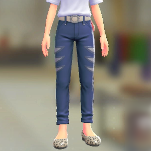 Dessert du jour スキニーパンツセット ダークネイビー|ライトベージュ 7000円