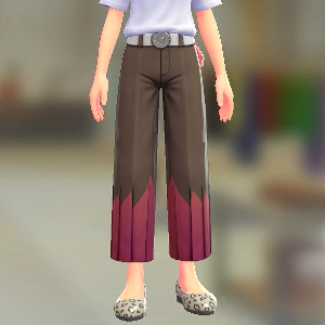 Dessert du jour ワイドスラックスセット こわもてブラウン|ホワイト 9000円