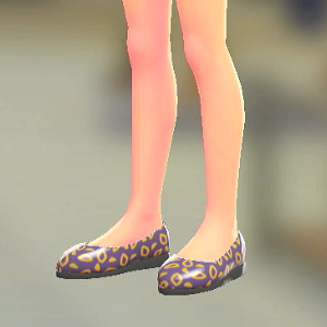 Dessert du jour レパルダスがらパンプス パープル 6000円