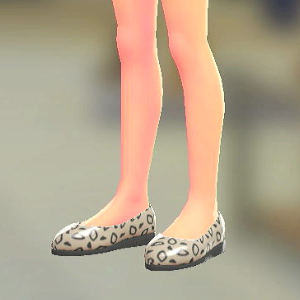 Dessert du jour レパルダスがらパンプス グレー 6000円