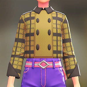 BRAVELY チェックがらショートPコート ブレイブリーキャメル 11000円