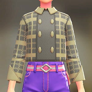 BRAVELY チェックがらショートPコート ブレイブリーグレー 11000円