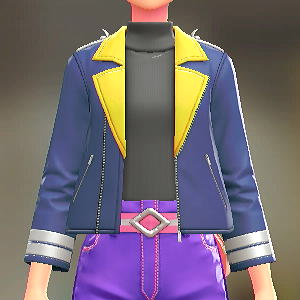 Dessert du jour ダークジャケットセット ブルー×イエロー|グレー 10000円