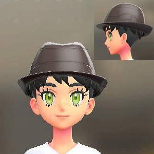 BRAVELY レザーソフトハット ダークブラウン 4800円