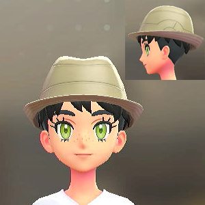 BRAVELY レザーソフトハット ベージュ 4800円