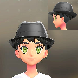 BRAVELY レザーソフトハット グレーブラック 4800円