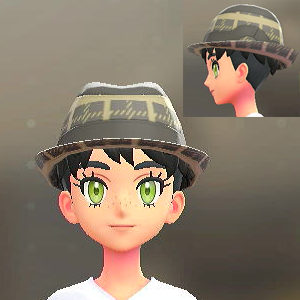 BRAVELY チェックがらソフトハット ブレイブリーグレー 5800円