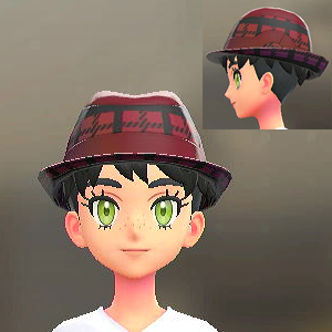 BRAVELY チェックがらソフトハット ブレイブリーレッド 5800円