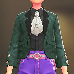 MINUIT RITE ジャケット&ブラウスセット ダマスクグリーン|ブラック×ブラック 11000円