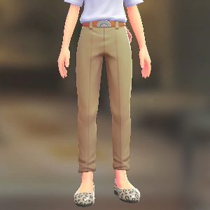 BRAVELY テーパードパンツセット ベージュ|キャラメル 8000円