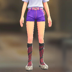 BRAVELY チェックがらハイソックス ブレイブリーレッド 1800円