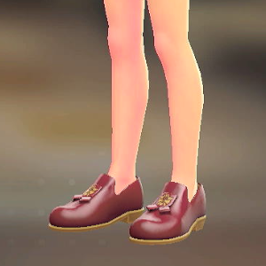 BRAVELY オペラシューズ ワインレッド 6800円