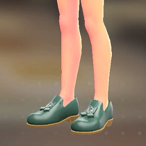 BRAVELY オペラシューズ グリーン 6800円