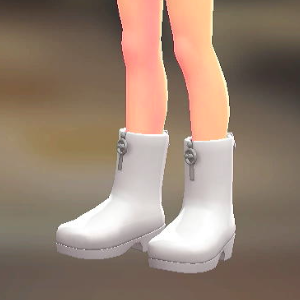 Dessert du jour ミドルブーツ ホワイト 7500円