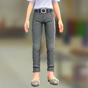 スキニーパンツセット グレーデニム|ブラック 2100円