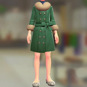 ファーコート&ニットセット グリーン|ブルー 4000円