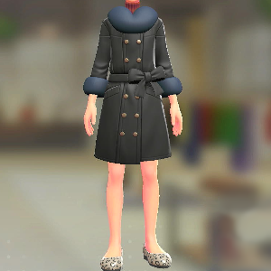 ファーコート&ニットセット ブラック|レッド 4000円