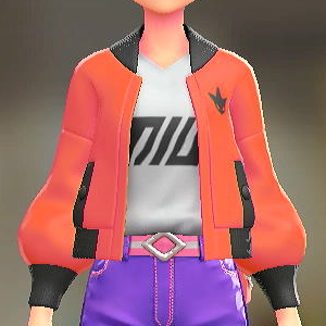 FORIA ブルゾン＆Tシャツセット シザーオレンジ｜ホワイト×ブラック 6800円