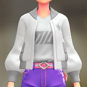 FORIA	ブルゾン＆Tシャツセット	シザーホワイト｜ホワイト×グレー	6800円