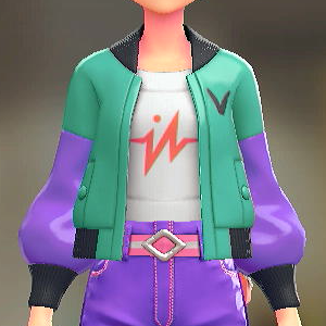 FORIA ブルゾン＆オフショルセット スケアリーグリーン｜ホワイト×オレンジ 6800円