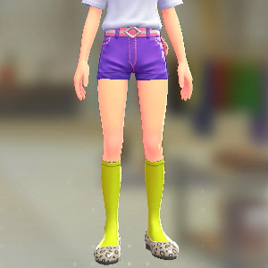 FORIA	ハイソックス	ライムイエロー	900円