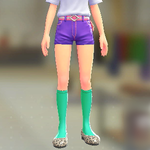 FORIA	ハイソックス	エメラルドグリーン	900円