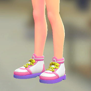 FORIA	ハイカットスニーカー	ピンク	4200円