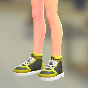 FORIA	ハイカットスニーカー	イエロー	4200円