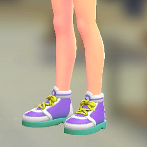 FORIA	ハイカットスニーカー	パープル	4200円