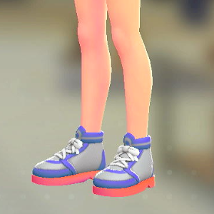 FORIA	ハイカットスニーカー	ブルー	4200円