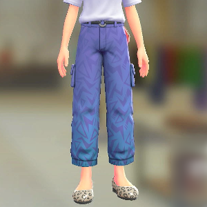 パターンカーゴパンツ	ブルーグラデ	5000円
