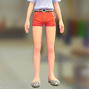 ホットパンツセット	ビビッドオレンジ｜ブラック×ホワイト	4000円