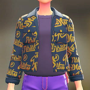 シャツ＆Tシャツセット	グラフィティイエロー｜パープル	6300円