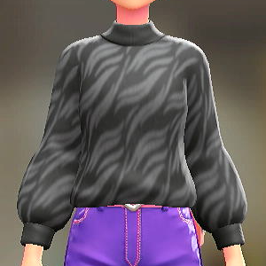 ファジーセーター	ブラック×グレー	6100円